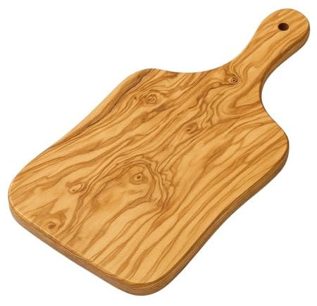 Abio Olivenholzbrett Fieno 25x11cm Schneidebrett Holz Küchenbrett Holzbrett Küche Holzplatte Küchenbrett Holzschneidebrett Servierplatte Frühstücksbrett Grillen Käse Brot 90