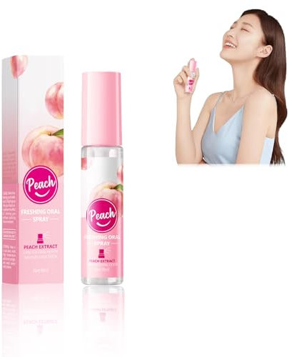 Spray Alito,Alito Fresco,Alito Fresco,Spray per Alito Cattivo alla Pesca,Rimuove l'Alitosi,Rinfresca l'Alito,Gusto Fruttato,Igiene Orale Quotidiana