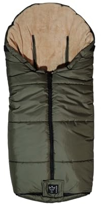 Sandy Thermo Kinderwagen Fußsack, 100 x 45 cm, Universal für 6-36 Monate, Waschbar (khaki)