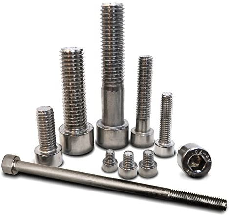 PROTECH 10 Stück Zylinderschrauben M4x8 aus rostfreiem Edelstahl A2 Zylinderkopfschrauben Innensechskant DIN 912