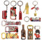 Magnet 12 x I Love London Keyrings British England Key chain Union Jack Souvenirs Bottle Opener Fridge Keyholders London Souvenir Gift