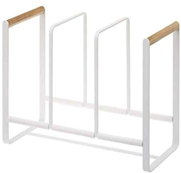 Dxbqm Vajilla de Cocina Rejilla de desagüe-Rejilla de Almacenamiento Escurridores de Platos Organizador de Cocina Estante Estante para Platos con Bandeja y Mango de Madera Maciza Rejilla de drenaj