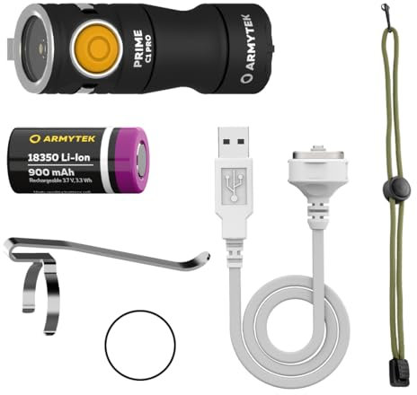 Armytek Prime C1 Pro Warmweiss LED-Lampe Magnet USB 930 lm