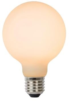 LUCIDE G80 - Glühfadenlampe - Ø 8 cm - LED 3 StepDim - E27-1x8W 2700K - Opal