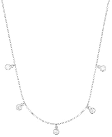 NOELANI Kette mit Anhänger 925 Sterling Silber Damen Halsschmuck, Silber, Kommt in Schmuck Geschenk Box
