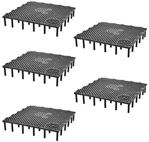 Balacoo Under Gravel Filter System Aquarium Bottom Sand Gravel Filter Filtration Plate Isolation Board 5Pcs for Aquarium Filter