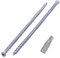 SKIR'CO (40 pièces) Vis à béton plaquées zinc 7,5 x 202 mm, tête fraisée, vis de maçonnerie, vis de fixation de cadre