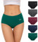 TANSTC Unterhosen Damen Unterwäsche Weich Baumwolle, 5er Pack Unterwäsche Frauen, Stretch Hohe Taille Panties Damen, Atmungsaktive Sexy Slip Damen Hipster Damen Women's Knickers, XXL