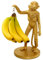 Winkee - Bananenhalter Affe Mikey I Origineller Bananenständer | Obst-Halter in Affenform | Obstständer modern