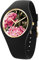 Ice-Watch - ICE flower Black dahlia - Schwarze Damenuhr mit Silikonarmband - 021737 (Small +)