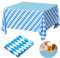 Oktoberfest Tischtuch Bayerische Tischdeko, 137 x 274 cm Bayrisch Blau Weiß Bayern Raute Einweg Tischdecke für Bierzelten Haushalt Catering Oktoberfest Deko