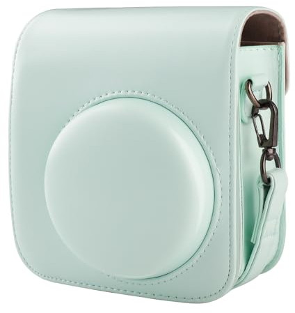 BriLumin Housse pour Instax Mini 12, de Housse Protection en Cuir PU Compatible avec Appareil Photo Instantané Instax Mini