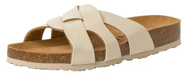 Tamaris Damen Footbed Styles; NUDE PATENT/beige; 36 EU