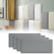 XQZMD Kid's Anti Collision Wall Padding, Shockproof Peel and Stick Wall Sticker, Self-Adhesive Headboard Upholstered Wall Panels for Bedrooms Children's Room Nursery (4, Grey, 40 x 20cm)