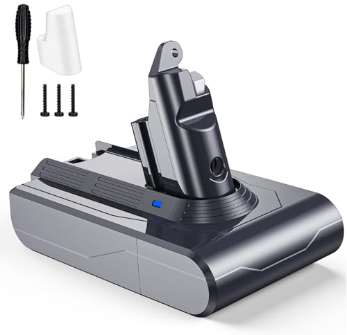 6000mAh Batterie de Rechange Compatible avec Dyson V6, V6 Motorhead Pro Exclusive, DC62, DC62 Animal/Animalpro, DC74, 967810-21
