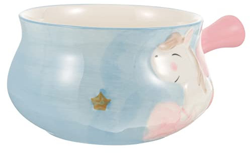 Zerodeko Kinderbesteck Milchbecher aus Keramik Kerzen Milchkochtopf Keramik Milchtopf Niedlicher Milchtopf Kaffeetasse Butter Multifunktions-Milchtopf Speisetopf eine Hand Pfanne