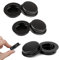 RHQFDM 6 pezzi maniglie da incasso rotonde maniglie per porte scorrevoli maniglie a scomparsa manopola da incasso finger pull per cassetti armadi mobili personalizzati (nero)
