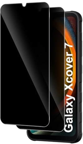 Yenwen Sichtschutzfolie für Samsung Galaxy XCover 7/7 Pro für Panzerglas, 2 Stück Sichtschutz, 9H Härte Privacy Schutzfolie Folie Anti Spy Blickschutzfolie für Samsung X cover 7 / Xcover7 Pro 5G