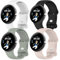 4 Pack Bracelets Compatible avec Google Pixel Watch 3 45mm Bracelet,Bracelet Sport de Remplacement en Silicone Souple et étanche pour Google Pixel Watch 3 Bracelet 45mm Hommes Femmes,L