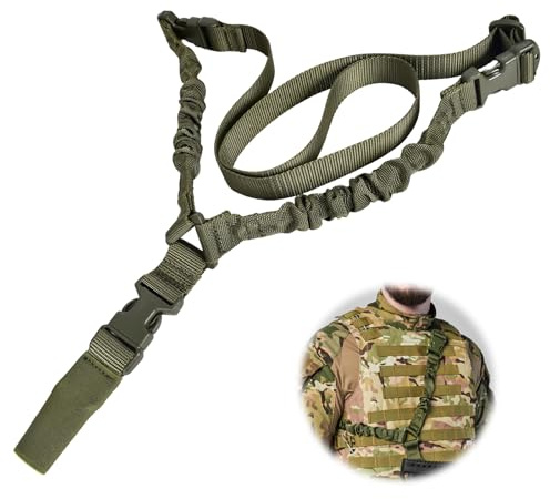Sling Gewehr 1 Punkt Sling Riemen Für Gewehr, Airsoft Sling 1 Point, Gewehrriemen Mit Schnellverschluss QD, Flexible Schnellspanner Langlebig Schulterseil Nylon Für Gewehr, Für Outdoor-Sportarten