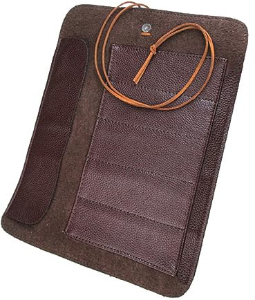 MOLUCKFU Rolltasche Für Siegelschneidwerkzeuge 2 Stück Aufbewahrungskoffer Für Schnitzereien Kompakter Und Tragbarer Leder-organizer