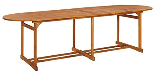 LXYZWRW Furniture select-Garden Esstisch 280x90x75cm Akazienholz massiv