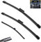 Parabrisas Hojas de repuesto Para BMW X1 F48 2015-2020 26in+16in+14in, Limpiaparabrisas delantero Juego de escobillas de limpiaparabrisas.