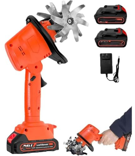 TUPOSTAR Motobineuse sans Fil 21 V, Largeur Et Profondeur De Labourage De 10 Cm, Portable avec Rallonge, Motobineuse éLectrique 235 TR/Min, LéGèRe (1,2 Kg),1 Battery+1 Extension Pole