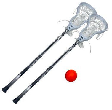Hagan Hockey Mini Lacrosse 2 Stick Set – Game Ready 2-Pack for All Skill Levels, Fun Outdoor Sports Gift for Backyard Play, Catch for Beginners and Families