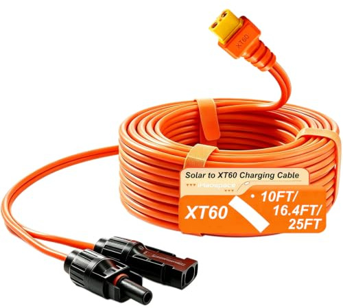 iHaospace XT60 Stecker auf Solar Connector Kabel 12AWG XT60 Adapter Verlängerung 3M/5M für ECOFLOW River and Delta Series BLUETTI EB55 Power Station Solar Panel (3M)