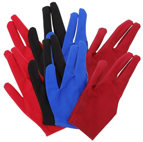 PAMINGONO 8 Stück Yo Yo Handschuhset aus Elastischem Material rutschfeste Dreifingerhandschuhe für Jo Jo Tricks Atmungsaktiv und Strapazierfähig Geeignet für Anfänger und Profis Komfortabel