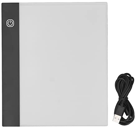 Keenso A5-LED-Zeichenbrett-Licht-Tracing-Box, LED-Trace-Light-Pad Zum Zeichnen, Skizzieren, Animieren, Schablonieren (6 Helligkeitsstufen)