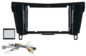 9 Inch Car Fascia Panel Audio Fitting In-dash 2din Radio Frame Adaptor For NISSAN For Qashqai For X-Trail 2015-2018 CFCPKOYOZD(Frame canbus cable)