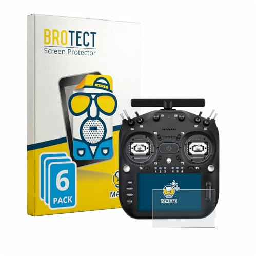 BROTECT Schutzfolie für Radiomaster TX16S MK3 | 6 Stück Entspiegelnder Displayschutz Made in Germany Matte Displayschutz-Folie Anti-Reflex Anti-Fingerprint Einfache Montage