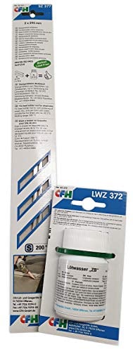CFH Set Stangenlötzinn Zinkblech & Lötwasser Zinkblech
