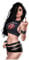 chemstickattack Pinup Aufkleber Rock Girl Autoaufkleber Sticker ca. 17x8 cm Pinups Sexy Girls Retro Motorrad Moped LKW Wohnmobil Rocker Rock'n'Roll Leder Musik Bands