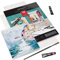 Arteza DIY-Rahmen, Aquarellpapier Block, 17.8 x 21.8 cm, 10 Blatt, schwerer Leinwandblock, 300 g/m², säurefrei, 100% Baumwollzellstoff, Art Block für Malerei und Mischtechniken