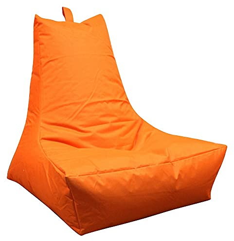 Mesana XXL Lounge-Sessel, 100x90x80 cm, Sitzsack Outdoor & Indoor, wasserabweisend, orange