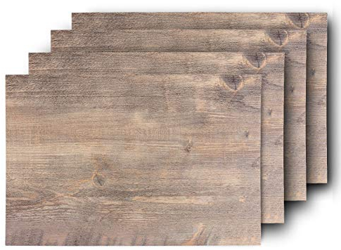 Westmark Set di 4 Tovagliette per la Tavola, 45 x 30 cm, Sintetico, Effetto Legno, Saleen Edition: Nature, Rovere Vintage, 01059803150