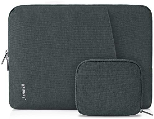 NEWHEY Laptophülle 14 Zoll Stoßfest Laptop Notebook Tasche Hülle Wasserdicht Schutzhülle Sleeve Case Kompatibel 14 mit Klein Fall Dunkelgrau