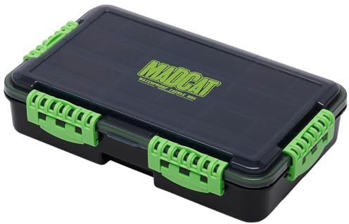 Madcat 35x22x8cm Tackle Box - Angelbox zum Welsangeln, Kleinteilebox für Welszubehör, Zubehörbox für Kleinteile zum Wallerfischen