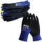 Nitrex 270NFP Work and Safety Gloves, Bag of 10 Pairs, Size 9 - Nylon General Handling Gloves with 3/4 Sandy Nitrile Coating