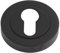 ONYX DESIGN Keyhole Euro Escutcheon on Matt Black Keyhole Cover on Matt Black for Internal Doors for Security and Protection from Key Damage
