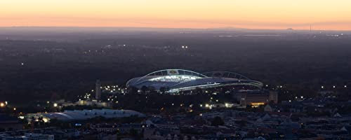 Stadionposter Leipzig außen Panorama I – hochwertiger FineArtPrint (120 x 50 cm)