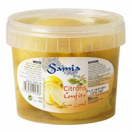 Citrons Confits 500G|Samia|(Lot De 2)|Best Deal