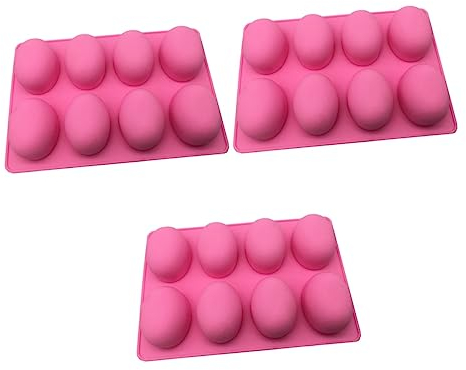 UPKOCH Shrimp 3pcs 8 Chocolate Silicone Molds Silicone Candy Mold Silicone Molds for Chocolate Egg Chocolate Mold Candy Molds De para Gelatinas Fondant Mold Baking Mold Self Made