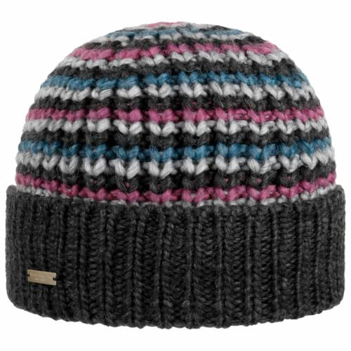 Seeberger Camatta Umschlagmütze Strickmütze Beanie Damenmütze Wintermütze Damen - mit Umschlag, Futter Winter Herbst-Winter