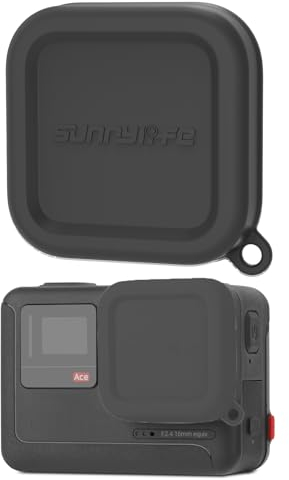 MotuTech Objektivdeckel für Insta360 Ace/Ace Pro Silikon Lens Cap Snap on Linse Kappe Kappe Schutzhülle (1 schwarz)