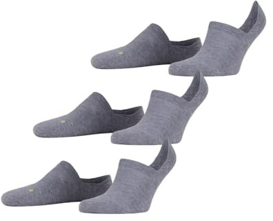 FALKE Unisex Cool Kick Invisible 3-Pack Füßlinge atmungsaktiv schnelltrocknendes Funktionsmaterial leichte Polsterung Plüschsohle High-Cut kühlend sportlich flache Naht an Fußspitze Multipack 3 Paar