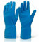 TOKHA SAFETY 12 Pair, Long Sleeve Rubber Gloves Latex Household Cleaning Dishwashing Laundry Kitchen Gloves (Blue, L)